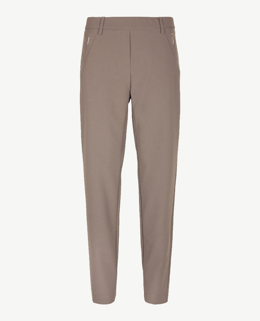 Losse broek met elastische tailleband en zakken - Rood - Maat 40-64