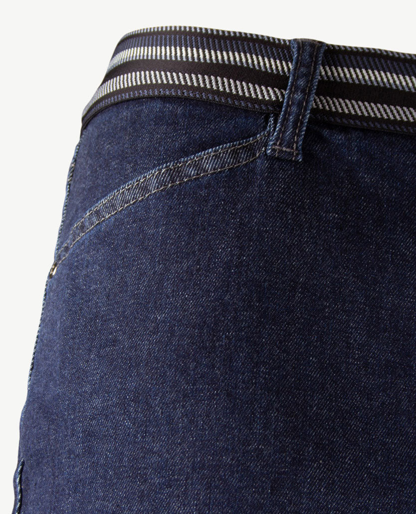 Gardeur - Elastiek rondom - Zilla 1 - Flare- Jeans - Normale lengte - Dark Blue