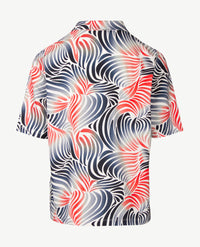 Gollé Haug - Polo - Dessin navy, rood en wit