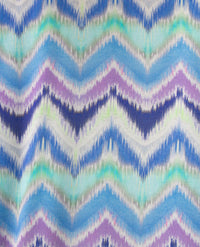 Gollé Haug - Top ronde hals - Zigzag - Groen, blauwen, wit en lila