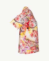 Gollé Haug - Top ronde hals - Tropical met geel en beige