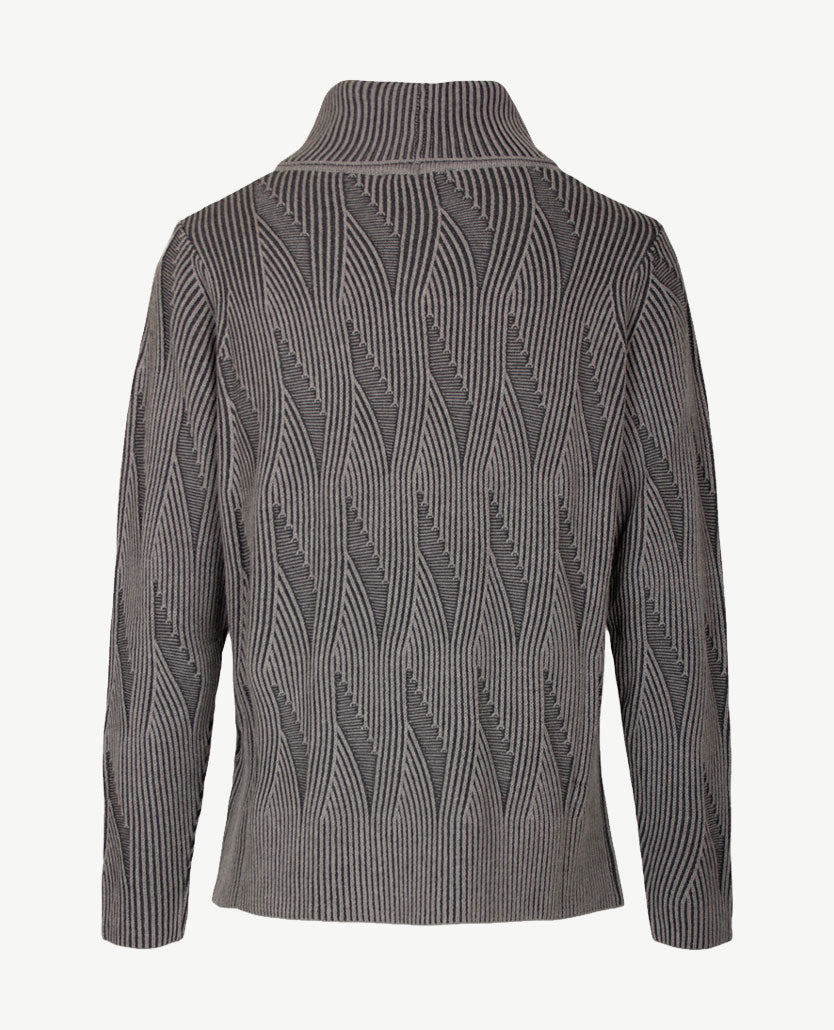 Gollé Haug - Pullover coll - Antraciet met grijs