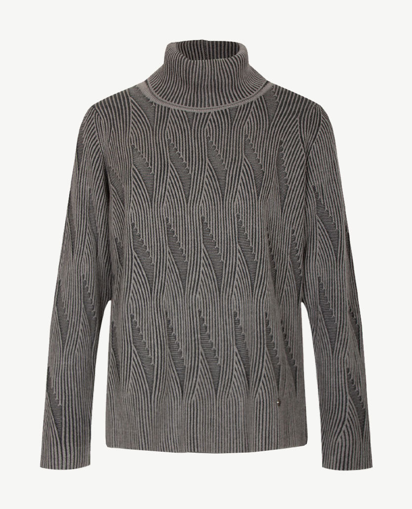Gollé Haug - Pullover coll - Antraciet met grijs