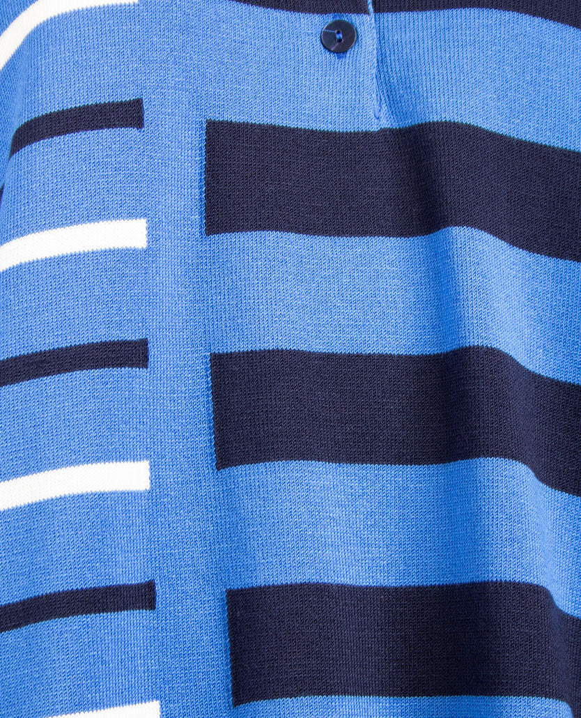 Gollé Haug -  Pullover polo - Kobalt. navy en off-white