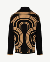 Gollé Haug - Pullover coll - Zwart beige