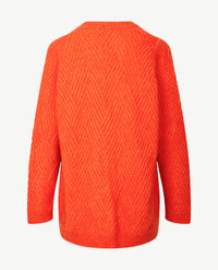 Gollé Haug - Lang Vest - Kabels - Burnt orange