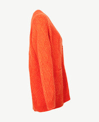 Gollé Haug - Lang Vest - Kabels - Burnt orange
