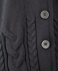 Gollé Haug - Blazervest - Kabel - Zwart