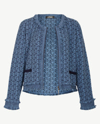 Gollé Haug - Vest - ronde hals - Blue met navy