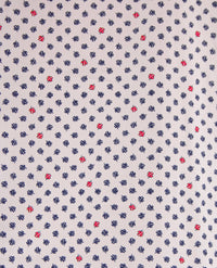 No Buttons®  by D.Y.P - Overhemd zonder knopen - korte mouwen - James - Wit met navy en rood