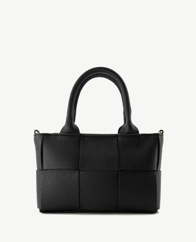 Tas Kate klein Leer Zwart – DRESSYOURPARENTS