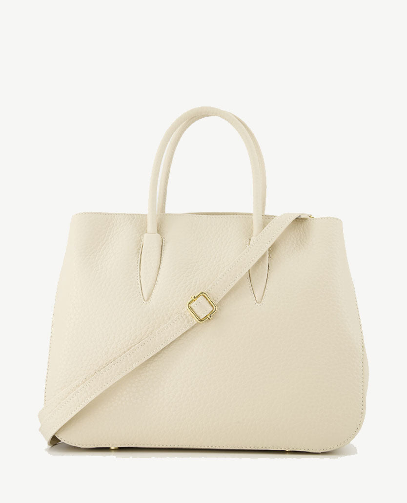 Tas - Lauren - Leer - Ecru