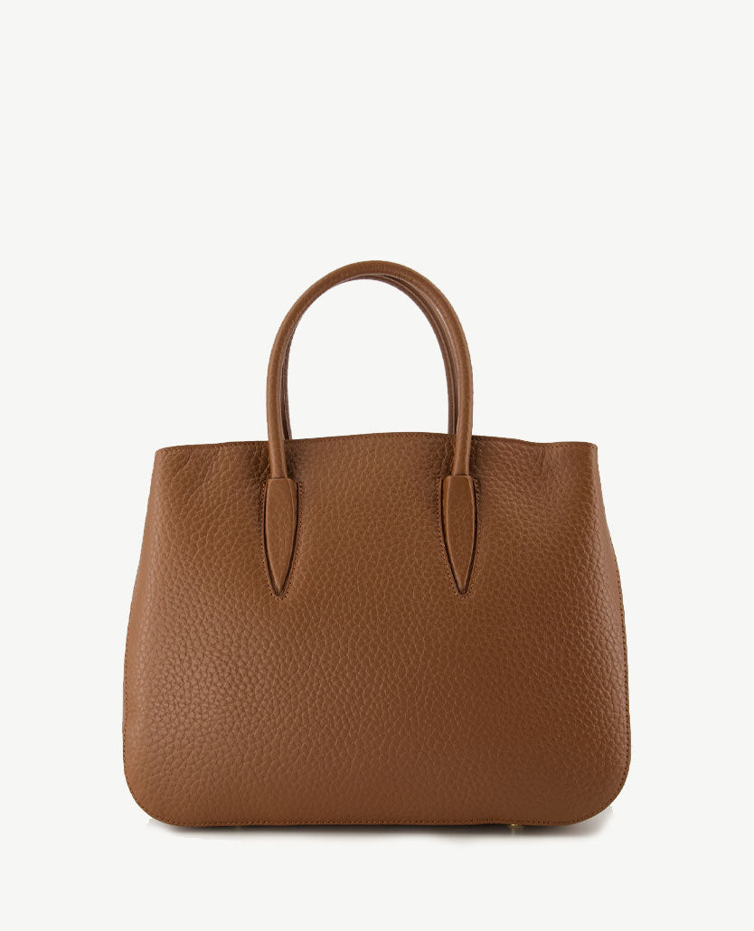 Tas Lauren Leer Donker cognac DRESSYOURPARENTS