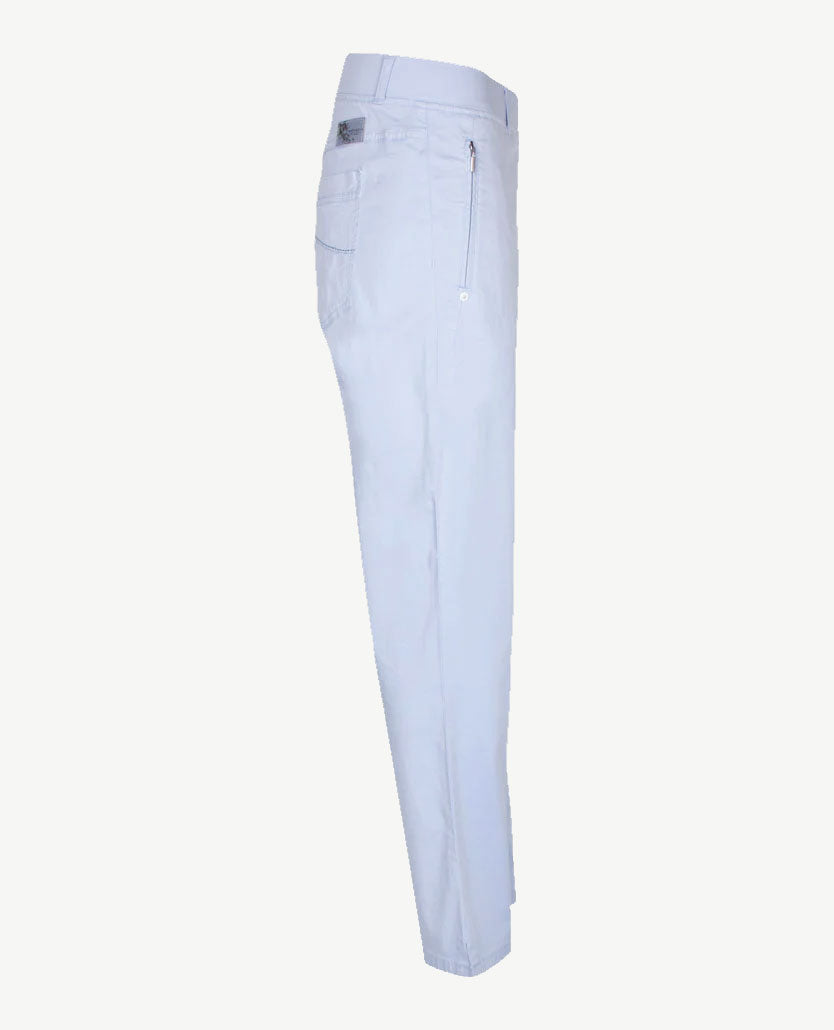 Brax Raphaela - Lavina Zip 6-8 lengte - Elastiek rondom - katoen - Blue