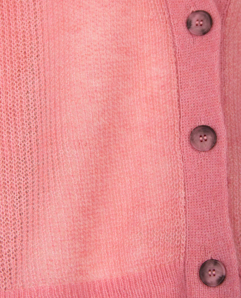 Le Comte - Kort gebreid vest - Rose