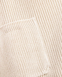 Le Comte - Kort gebreid vest - Warm beige