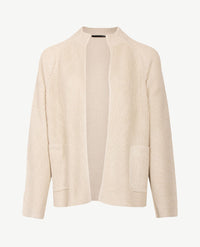 Le Comte - Kort gebreid vest - Warm beige