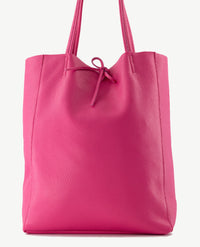 Schoudertas - Shopper - Leer - Medium - Pink