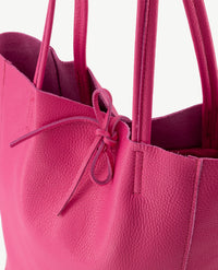Schoudertas - Shopper - Leer - Medium - Pink