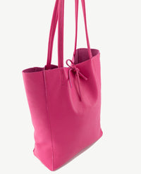 Schoudertas - Shopper - Leer - Medium - Pink