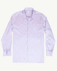No Buttons®  by D.Y.P - Overhemd met klittenbandsluiting - Patrick - Lila met wit streepje