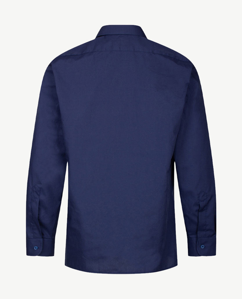 No Buttons®  by D.Y.P - Overhemd met klittenbandsluiting - Patrick - Navy