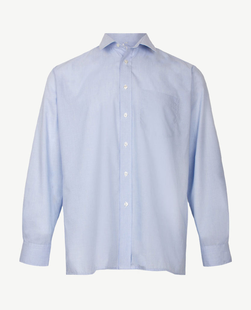 No Buttons®  by D.Y.P - Overhemd met klittenbandsluiting - Patrick - Blue