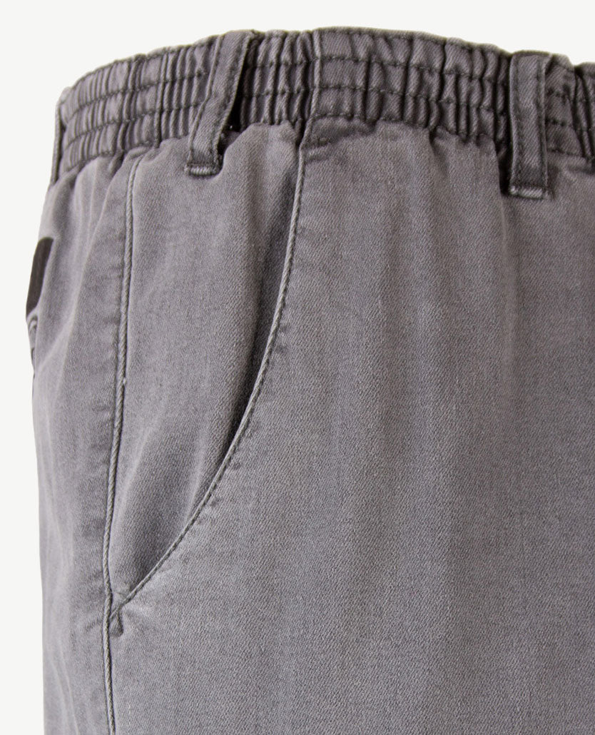 D.Y.P. - Philip - Elastische band - jeans - Licht grijs