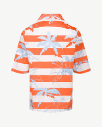 Rabe - Polo met rits - Oranje met wit en blue