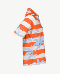 Rabe - Polo met rits - Oranje met wit en blue