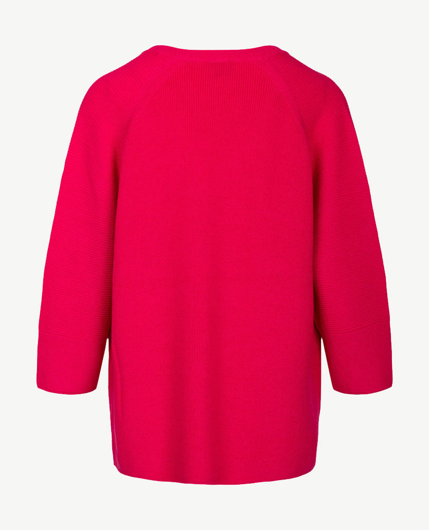 Rabe - Pullover gebreid - met v-hals - Pink