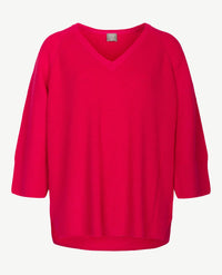 Rabe - Pullover gebreid - met v-hals - Pink