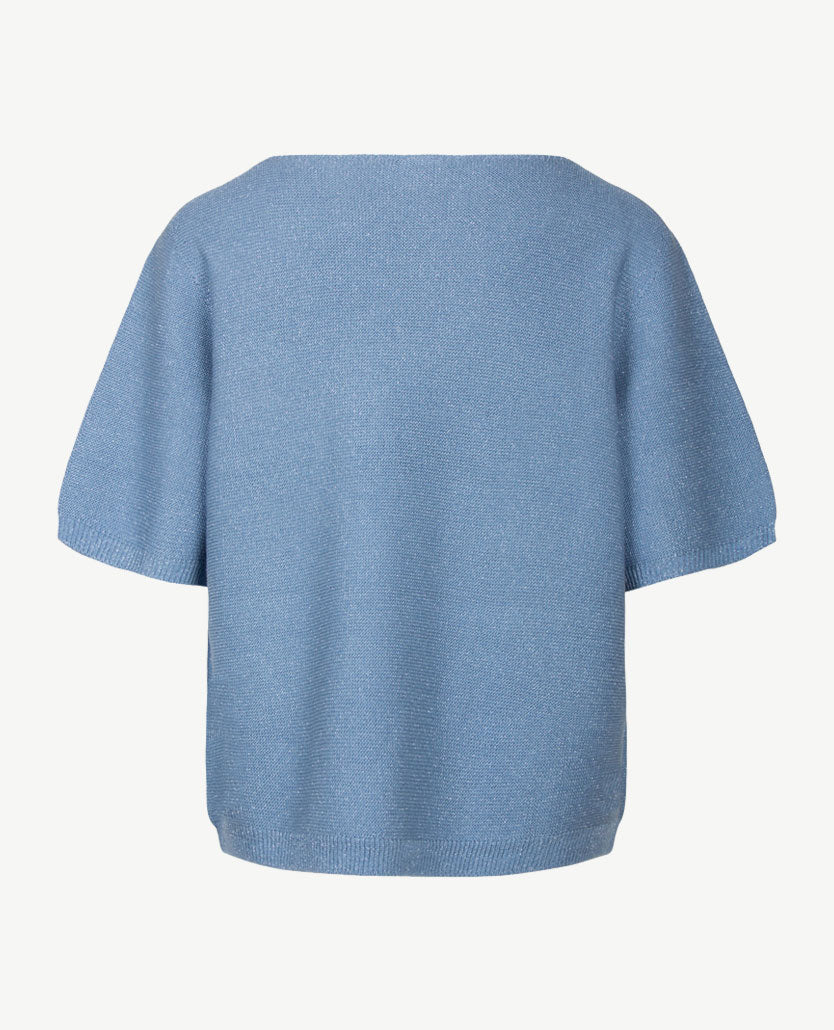 Rabe - Lichte pullover - Ronde hals - Blue met glans