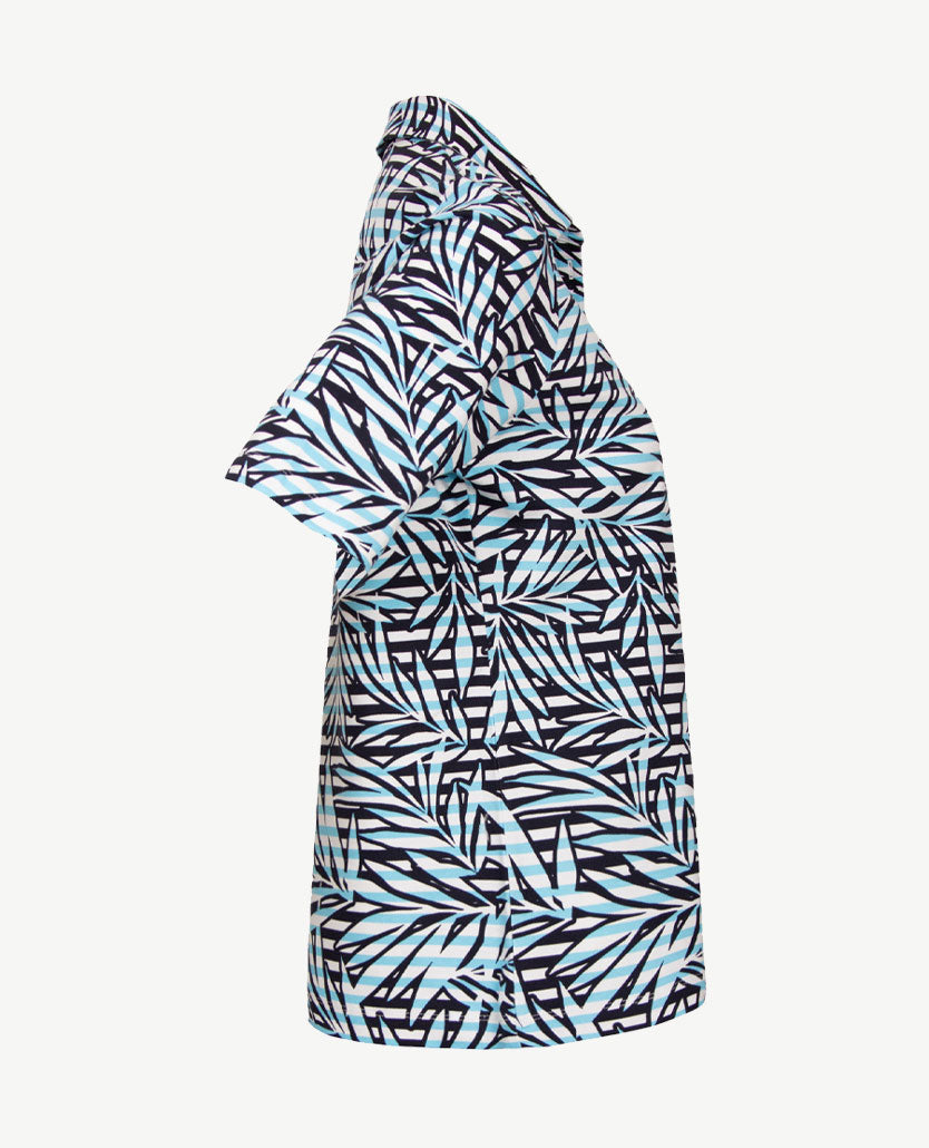 Rabe - Polo - Piqué - Azuur en navy en wit