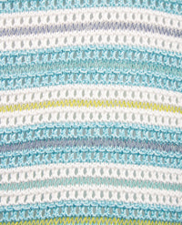 Rabe - Pullover - ronde hals - Azuur, blauw en wit