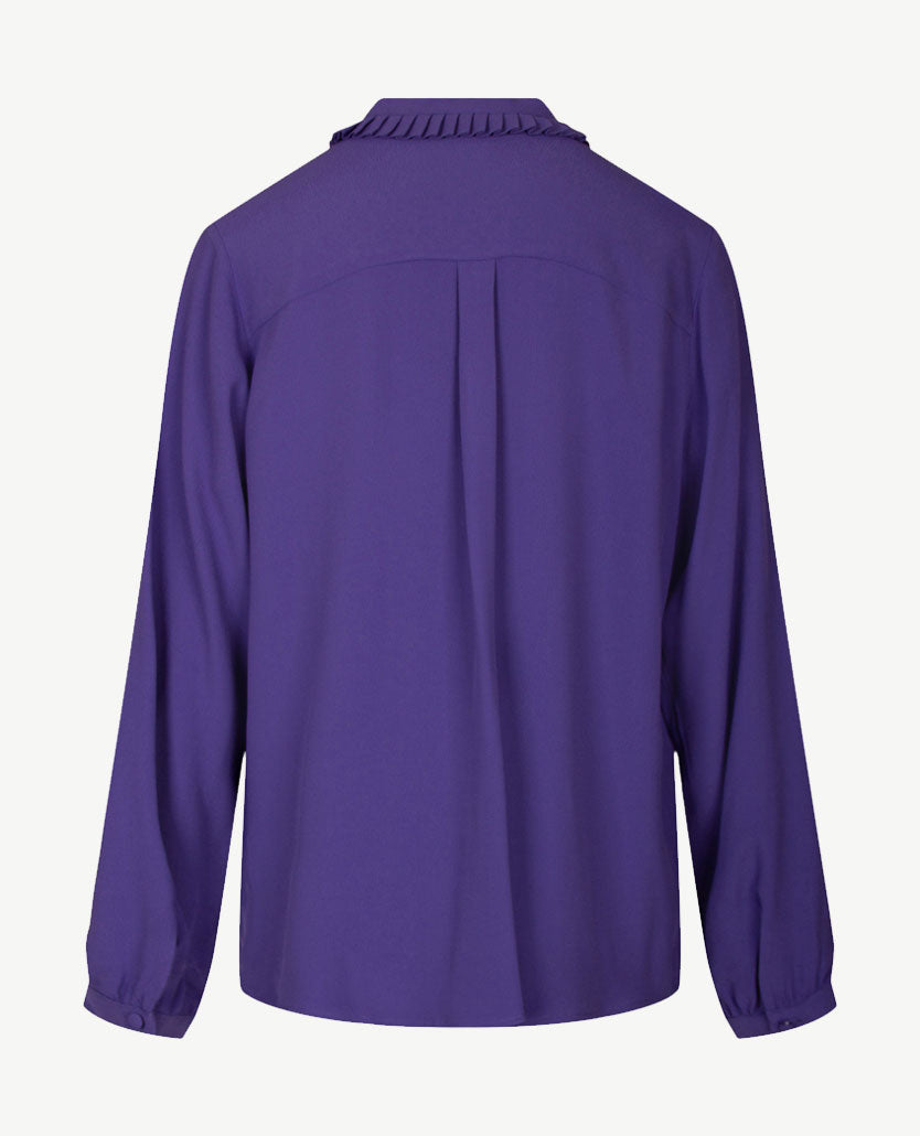 Seidensticker - Blouse - Crêpe satijn - Paars