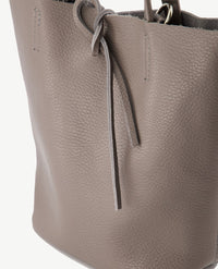 Schoudertas - Shopper - Leer - Klein - Taupe