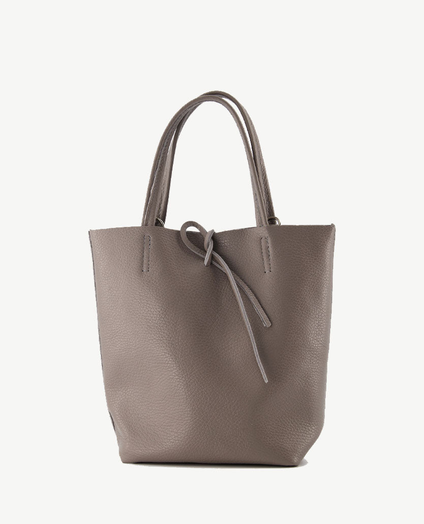 Schoudertas - Shopper - Leer - Klein - Taupe