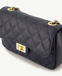 Tas - Sophia - Leer - Navy