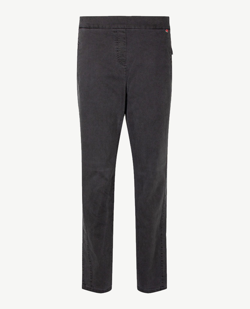 Toni - Elastiek rondom - Alice New - Jeans - Korte lengte - Grijs