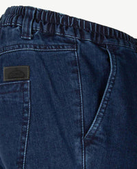 D.Y.P. - Alex - Elastische band - Aansluitende jeans - Dark blue zelfde kleur stiksel