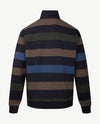 Baileys - Polo met rits - Streep - Navy, beige, groen en kobalt