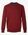 Baileys - V-hals - Donker rood en navy