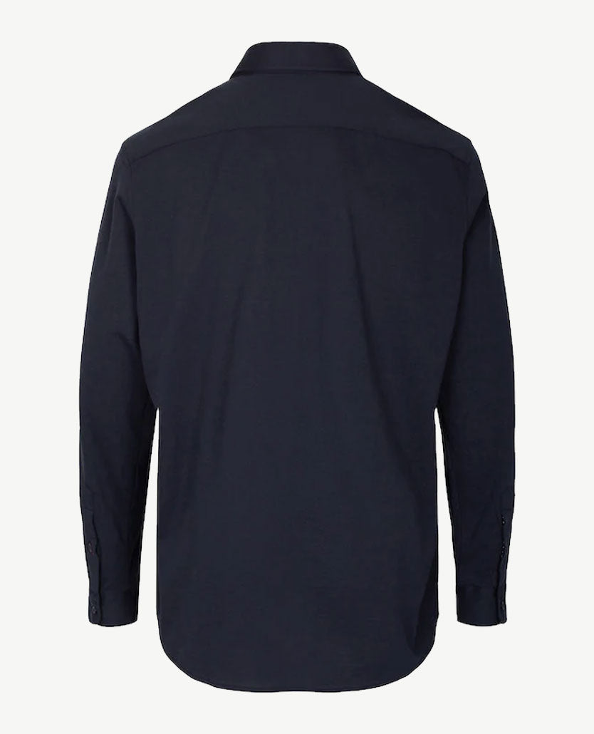 Brax - Overhemd - Daniel - jersey stretch - Navy