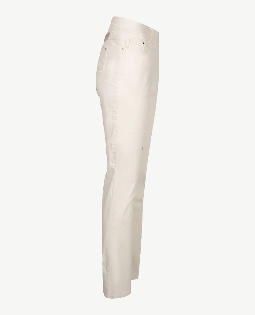 Brax Raphaela - Lavina - Elastiek rondom - Korte lengte -  jeans - Beige