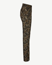 Brax Raphaela - Lavina Zip - Elastiek rondom - katoen - Normale lengte - Dessin blad