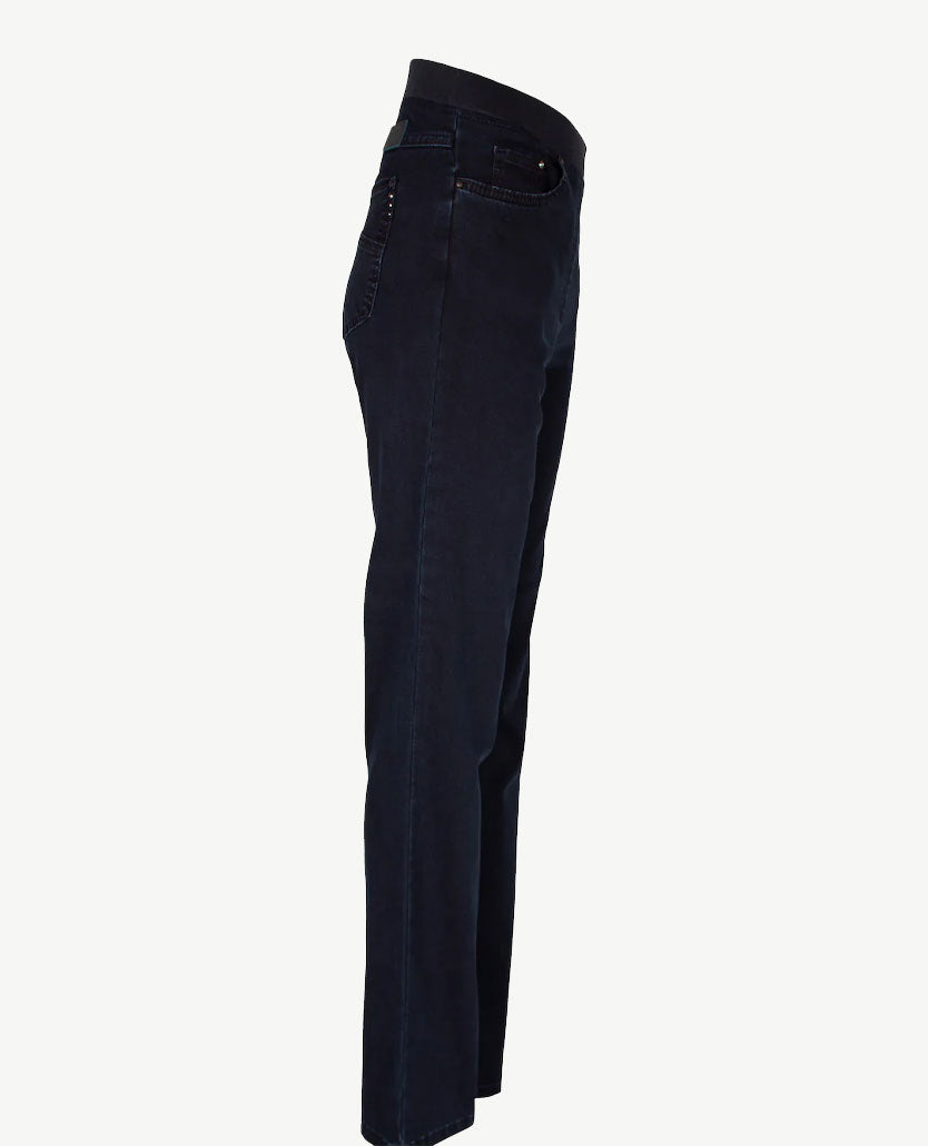 Brax Raphaela - Pamina - Elastiek rondom - Jeans - Normale lengte - Navy