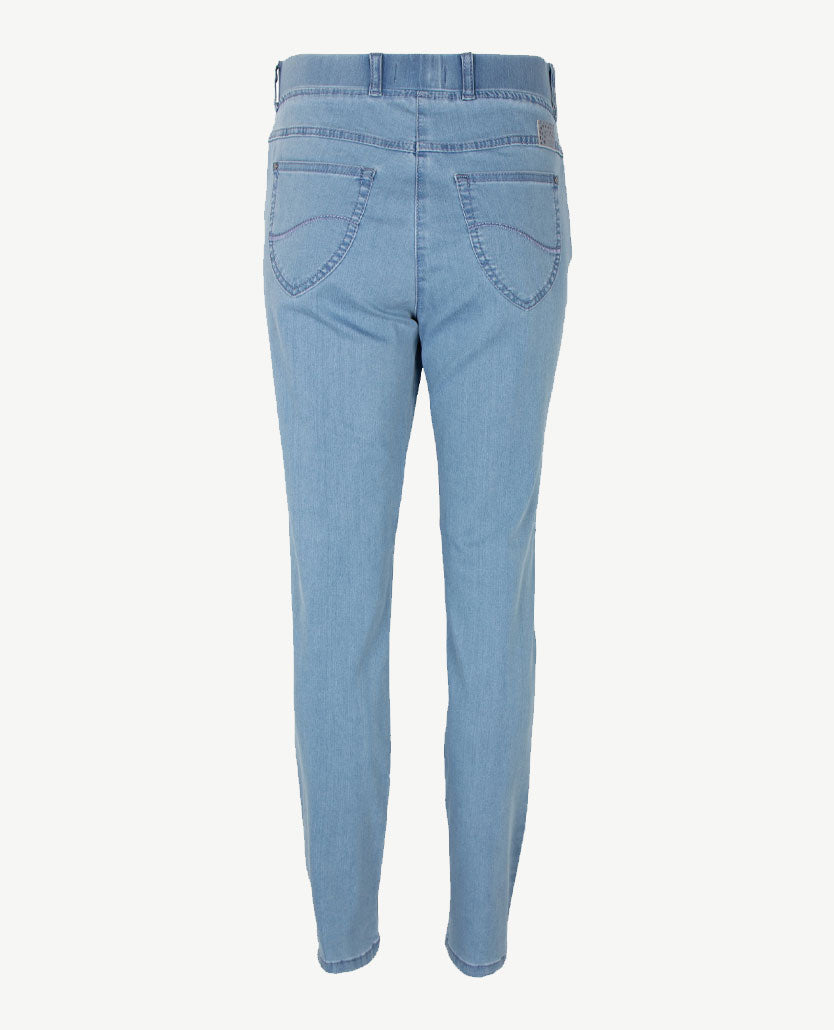 Brax Raphaela - Lavina - Elastiek rondom - Jeans - Normale lengte - Light blue