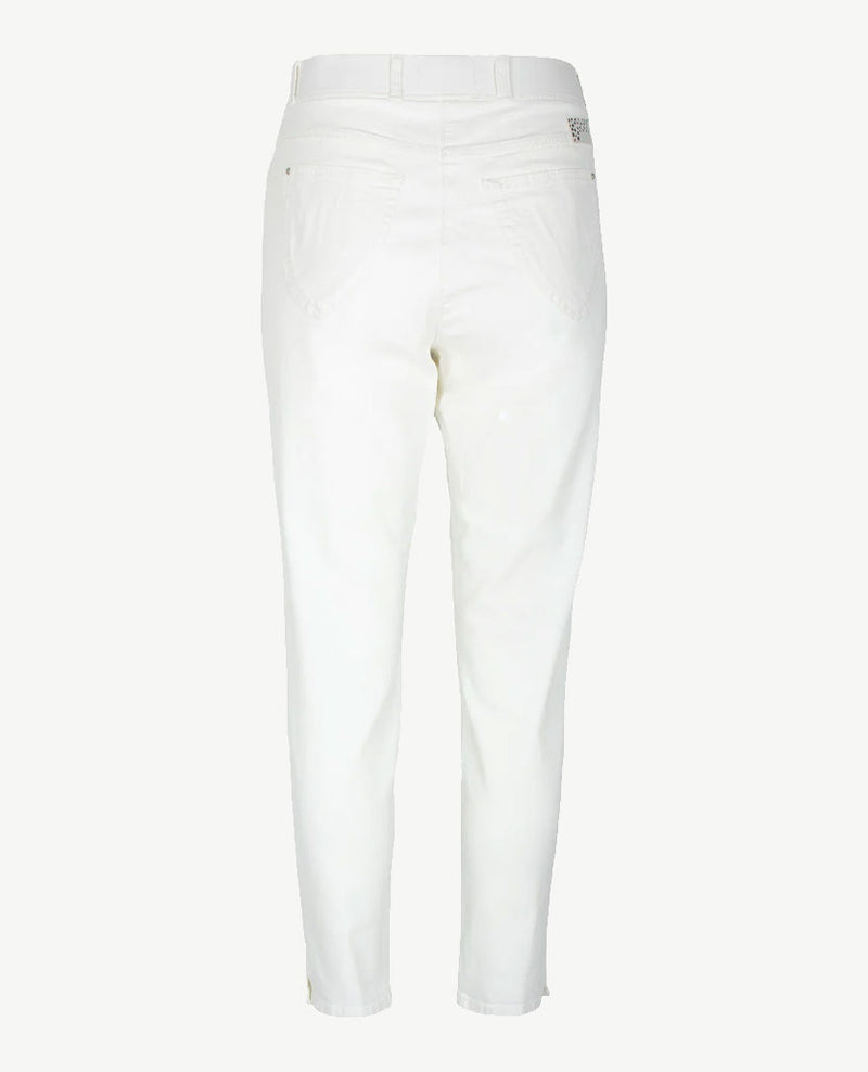 Brax Raphaela - Lavina - Elastiek rondom - jeans - 6/8 lengte - Wit