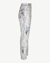 Brax Raphaela - Lavina - Elastiek rondom - 6/8 lengte - wash effect blauwen met wit